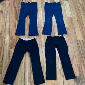 Old Navy , Cat & Jack  Black  Blue Stretch Boot-Cut School Uniform Pants 5 / 6